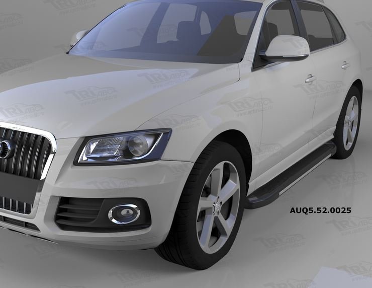 Пороги алюминиевые (Onyx) Audi (Ауди) Q5 (2009-), AUQ5520025