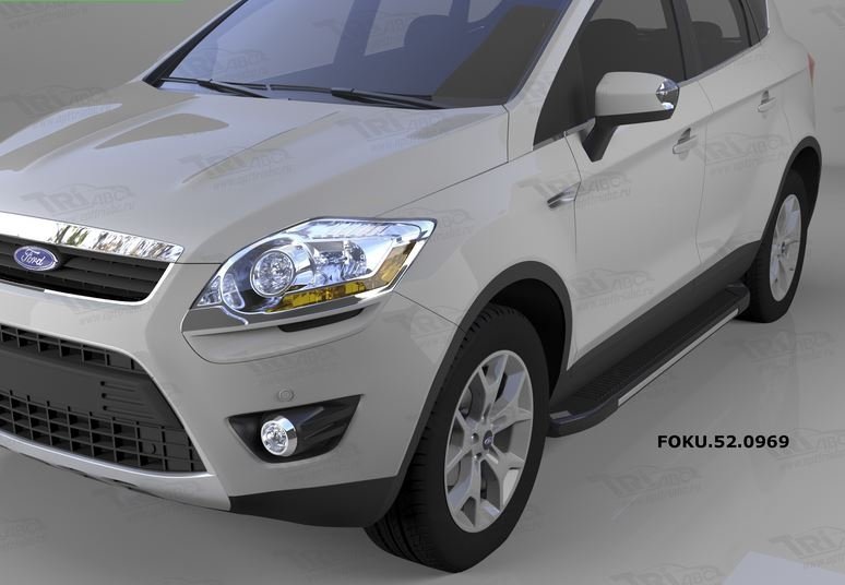 Пороги алюминиевые (Onyx) Ford Kuga (2008-2013), FOKU520969