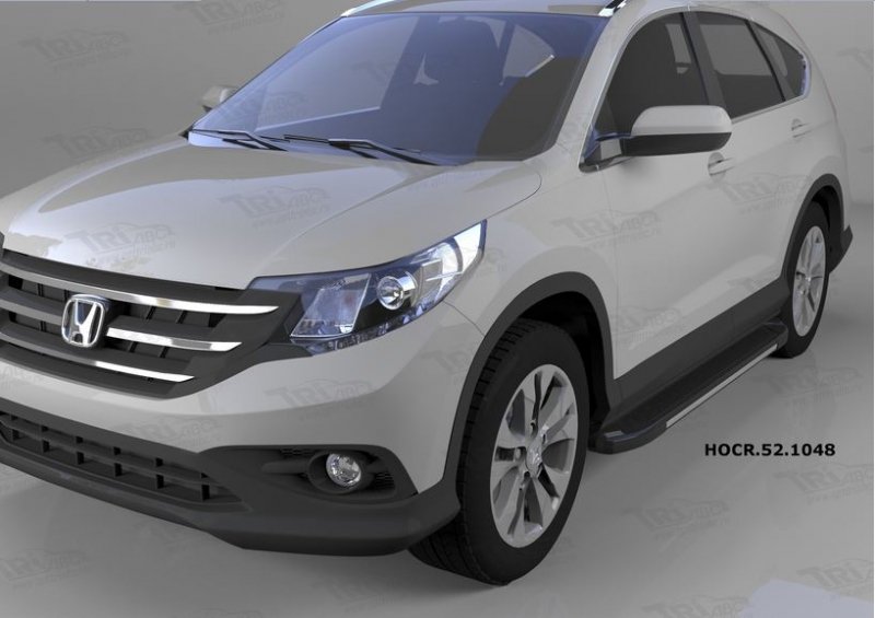 Пороги алюминиевые (Onyx) Honda (Хонда) CR-V (2012-2014 /2015-), HOCR521048