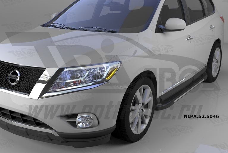 Пороги алюминиевые (Onyx) Nissan Pathfinder (2014-), NIPA525046