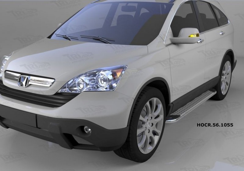 Пороги алюминиевые (Opal) Honda (Хонда) CR-V (2007-2012), HOCR561055