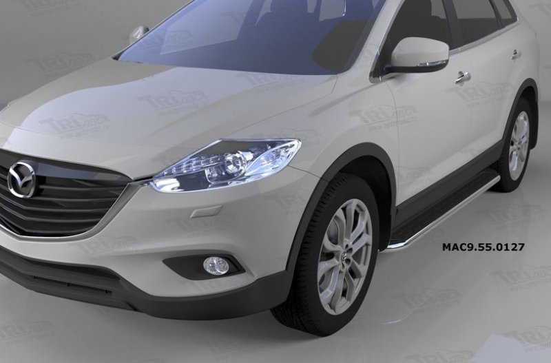 Пороги алюминиевые (Ring) Mazda (Мазда) CX9 (2013-), MAC9550127
