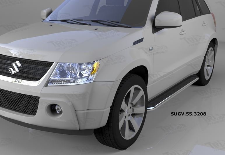 Пороги алюминиевые (Ring) Suzuki Grand Vitara (2006-2010-), SUGV553208