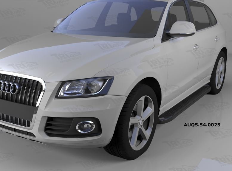 Пороги алюминиевые (Sapphire Black) Audi (Ауди) Q5 (2009-), AUQ5540025