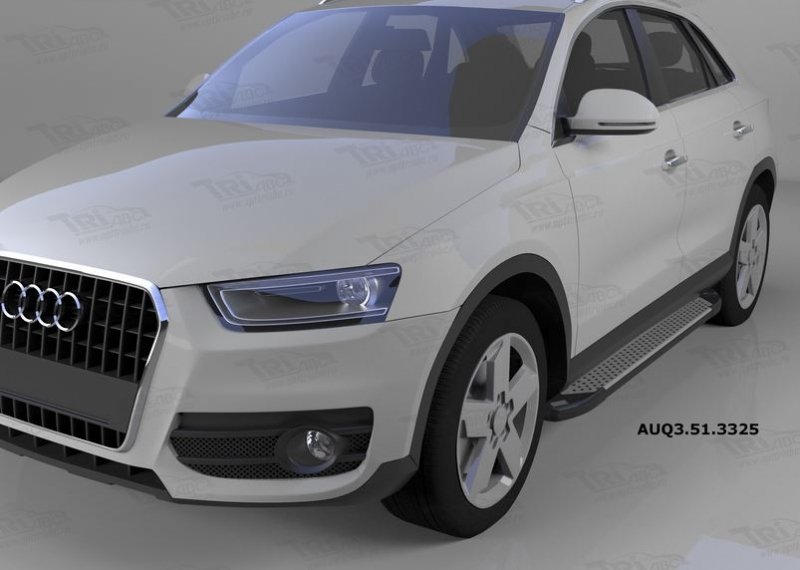 Пороги алюминиевые (Sapphire Silver) Audi (Ауди) Q3 (2011-), AUQ3513325