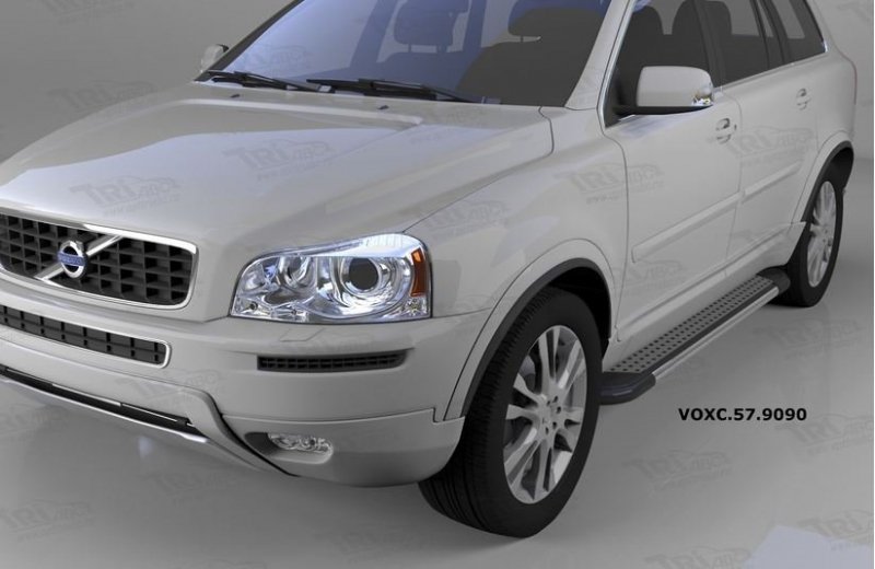 Пороги алюминиевые (Topaz) Volvo (Вольво) XC90 (2006-2015), VOXC579090