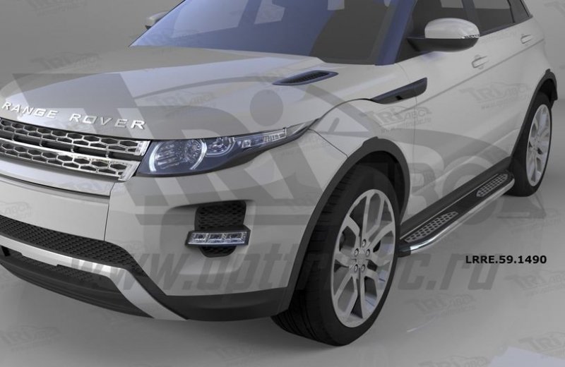 Пороги алюминиевые (Zirkon) Land Rover Evoque (2011-) кроме к-ции Dynamic, LRRE591490