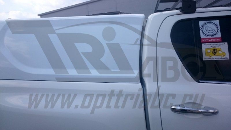 Крыша (кунг) кузова для Toyota Hilux (двойная кабина)(08.2015-) (белая) (1 дверь) Cargo АВС-Дизайн,