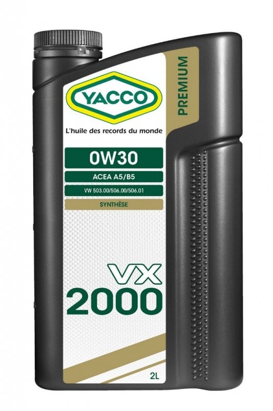 Масло моторное YACCO VX 2000 синт. 0W30, (2 л)