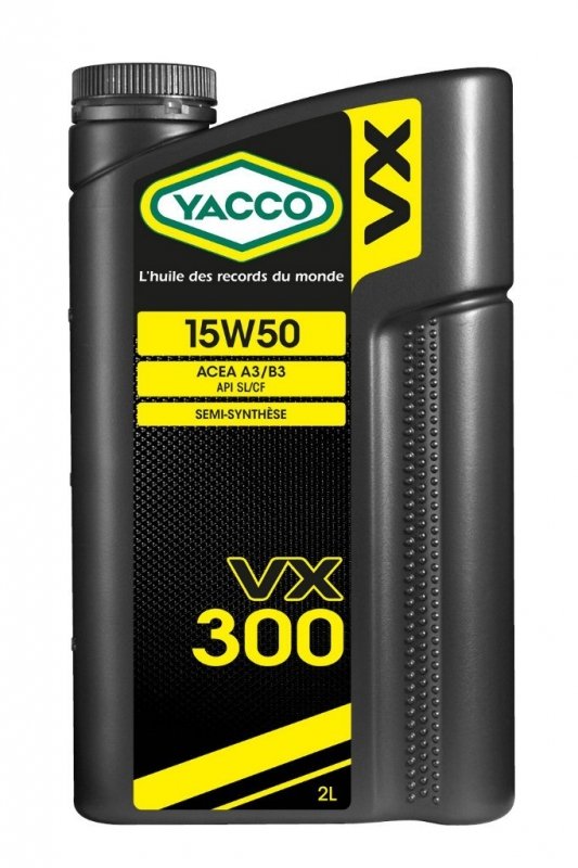 Масло моторное YACCO VX 300 п/синт. 15W50,SL/CF (2 л)