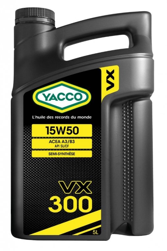 Масло моторное YACCO VX 300 п/синт. 15W50,SL/CF (5 л)