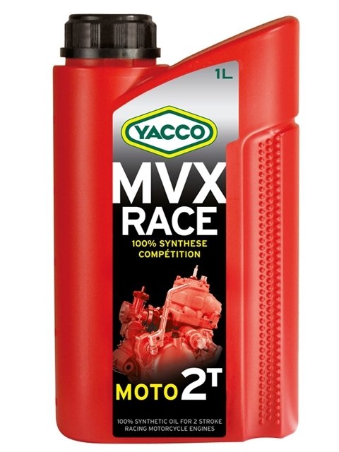 Масло для 2-тактных двигателей спортивных мотоциклов YACCO MVX RACE 2T синт. ,TC+ (1 л)