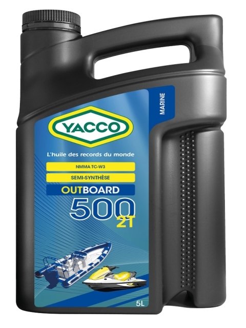 Масло для современных 2-х тактных подвесных двигателей и двигателей гидроциклов YACCO OUTBOARD 500 2