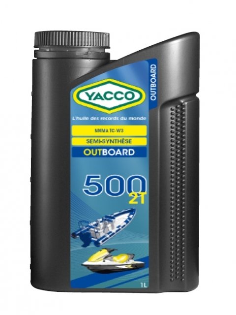 Масло для современных 2-х тактных подвесных двигателей и двигателей гидроциклов YACCO OUTBOARD 500 2