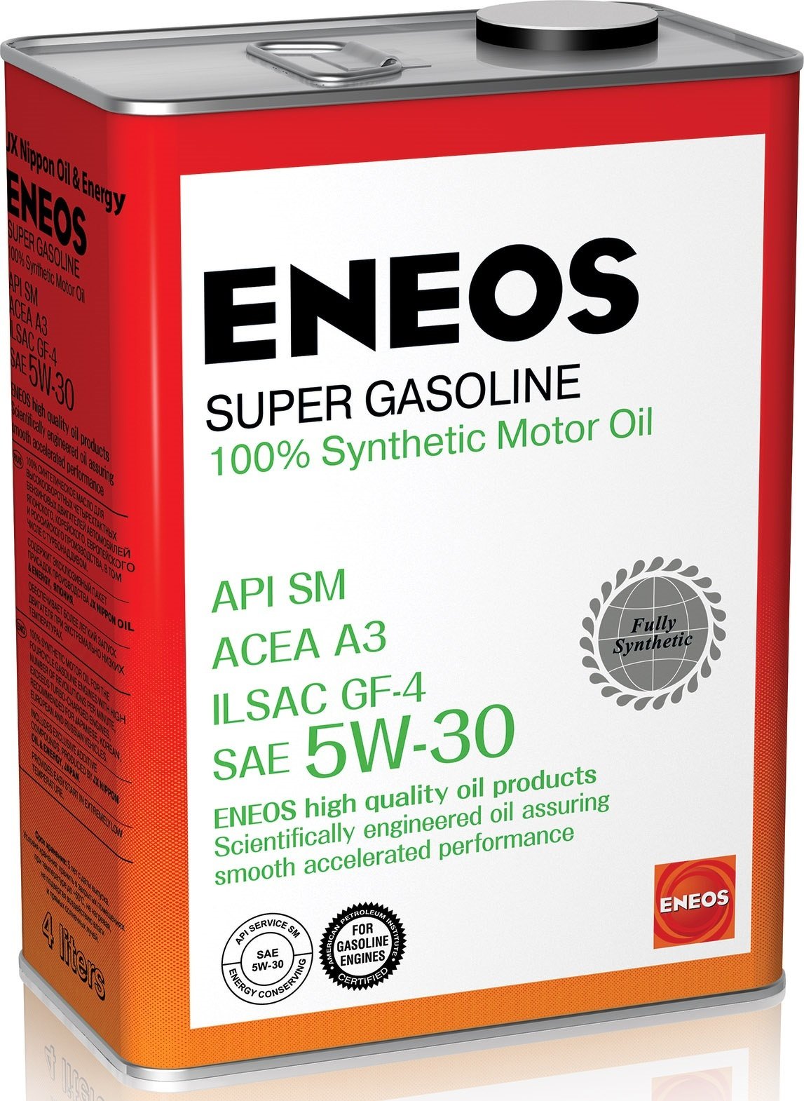 Моторное масло ENEOS Super Gasoline SM, 5W-30, 4л, OIL4070