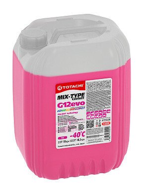 Жидкость охлаждающая TOTACHI MIX-TYPE COOLANT Pink -40C G12evo 10кг