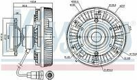 S86028_вискомуфта! электр. без крыльчатки d=260mm \DAF XF95