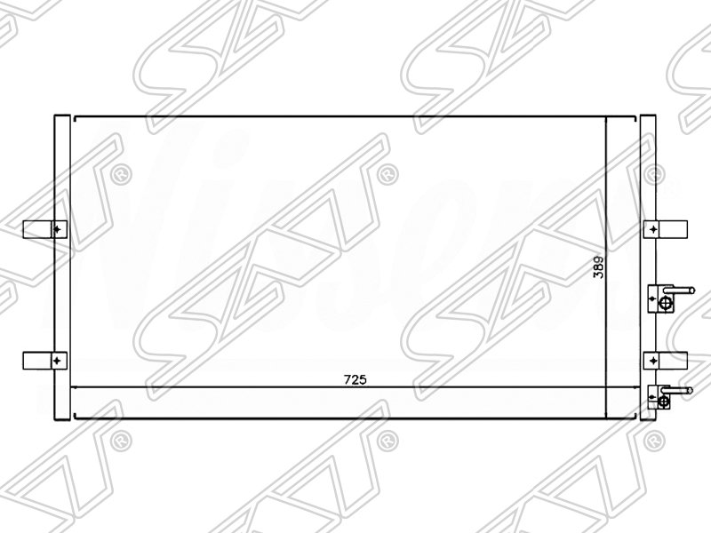 Радиатор кондиционера Ford Transit 06-14 / Tourneo Connect 02-13