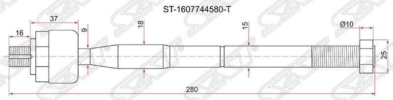 Тяга рулевая LH=RH Citroen Jumper/Fiat Ducato/ Peugeot Boxer 2006-