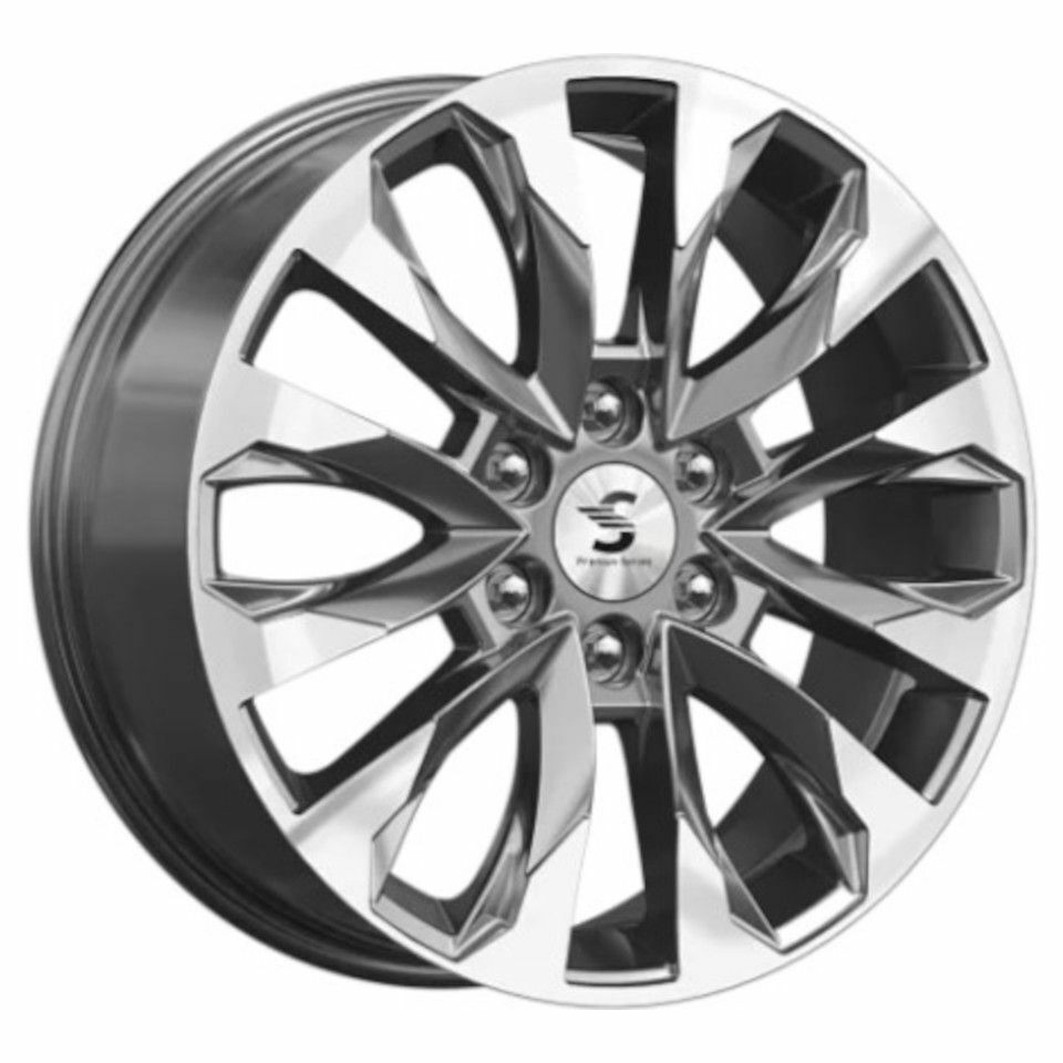 Диск колесный КиК КР007 (20_Haval H9) 8,0\R20 6*139,7 ET42 d75,1 Diamond gloss graphite [78985]