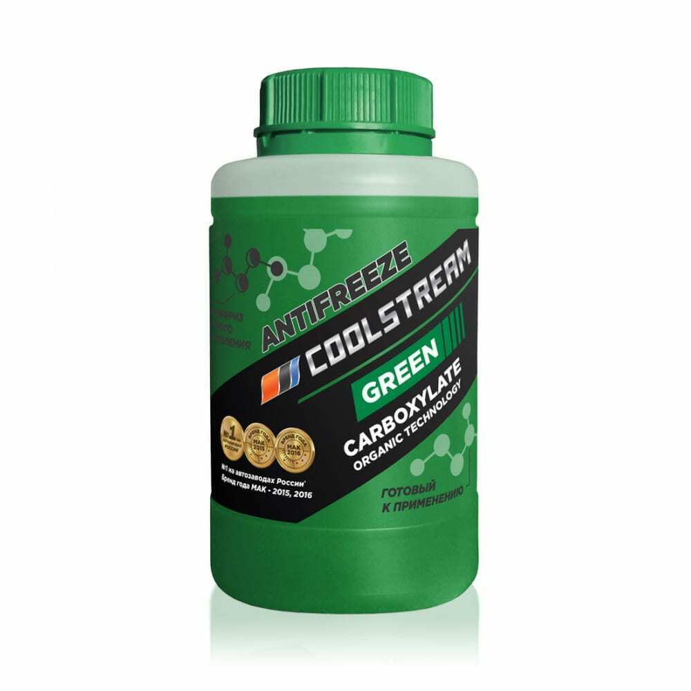 Антифриз COOL STREAM GREEN 0,9 КГ, КАНИСТРА, GREEN, CS-010901-GR