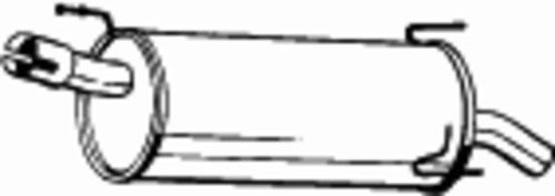 Глушитель, задняя часть, BOSAL, 185969