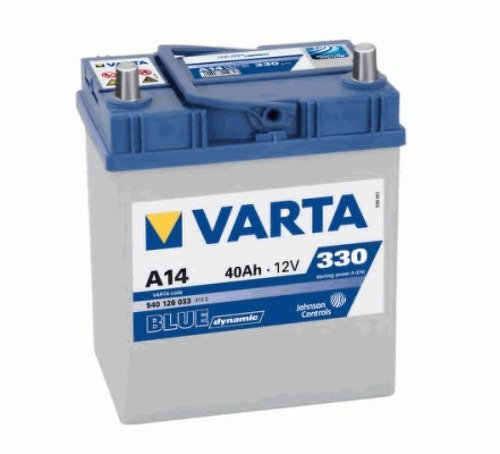 Аккумулятор VARTA Blue Dynamic 40 А/ч 540126 узк кл ОБР A14 187x127x227 EN 330
