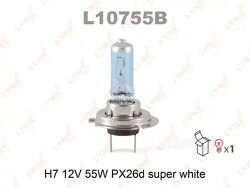 Лампа галогенная H7 12V 55W PX26D SUPER WHITE