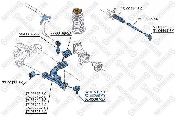 Опора шаровая except 1800kg Fiat Ducato, Peugeot Boxer 01>