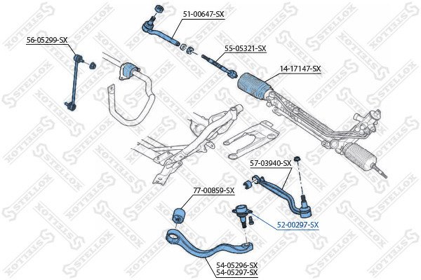 Опора шаровая верхняя Land Rover Range Rover 4.2/4.4/3.0TD 02>