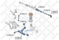 Опора шаровая Opel Corsa D 1.0 16V/1.2 16V/1.4 16V 07.06>