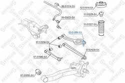 Опора шаровая задняя верхняя к-кт Hyundai Sonata all 94-98