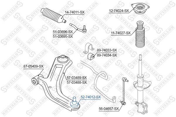 Опора шаровая Nissan Micra K12E all 03>