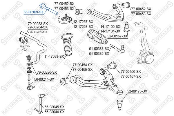 Тяга рулевая Toyota Hilux 04>