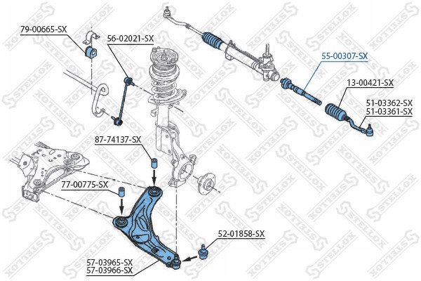 Тяга рулевая Renault IV Espace 2.0-3.0DCi 02>