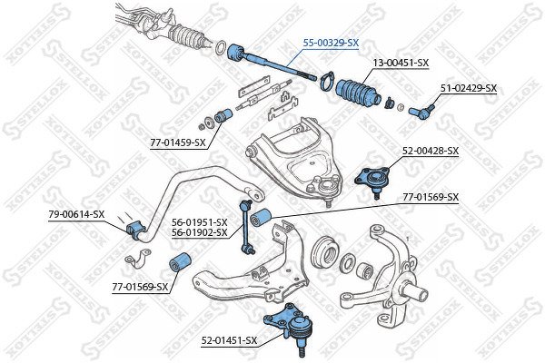 Тяга рулевая Opel Frontera B 2.2-3.2i 98>