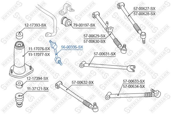 Тяга стабилизатора заднего Mazda MX-5 1.8/2.0 05>/RX-8 2.6 Wankel 03>