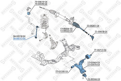 Тяга стабилизатора переднего Opel Antara, Chevrolet Captiva 2.0-3.2 05>