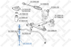 Тяга стабилизатора переднего Mitsubishi Lancer/Colt CK#/CJ# 96>