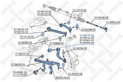 Рычаг задний нижний левый Audi A6 all 04>