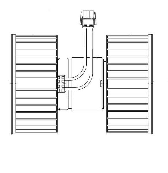 Э/вентилятор отоп. для а/м BMW 3 (E46) (98-)/X3 (E83) (04-) A/C+