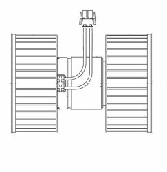 Э/вентилятор отоп. для а/м BMW 3 (E46) (98-)/X3 (E83) (04-) A/C+