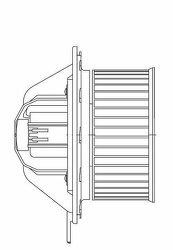 Э/вентилятор отоп. для а/м BMW 3 (E90) (05-)/X3 (F25) (10-)