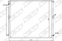 Радиатор кондиционера Toyota Land Cruiser Prado (J120) 02-09 / 4Runner 02-09 / Hilux Surf 02-09