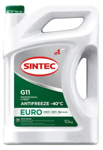 Антифриз Sintec Euro G11 green -40 10кг