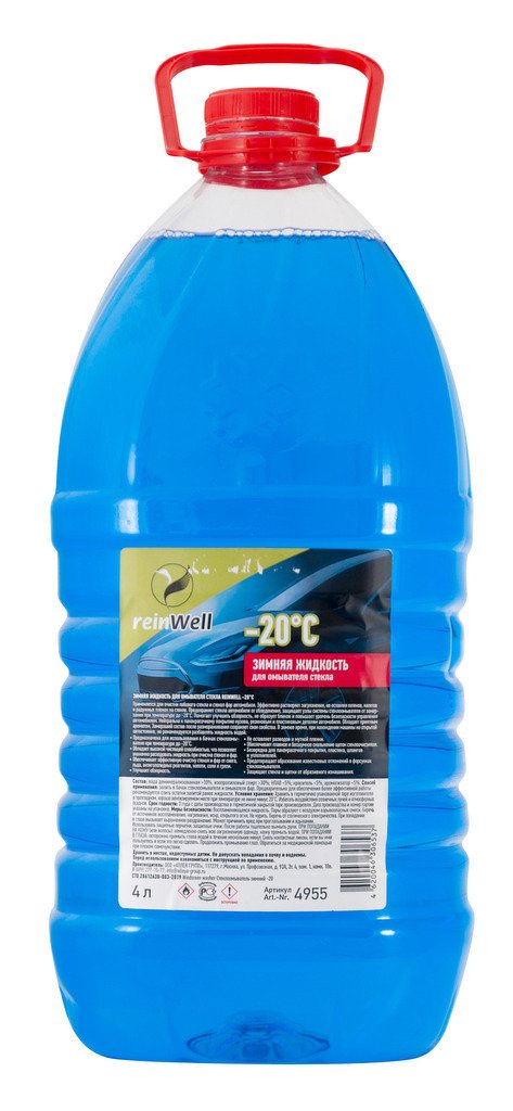 Зимняя жидкость д/омыв.стекла ReinWell -20C (4л)