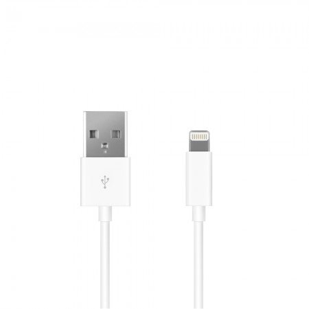 Дата-кабель 8-pin для Apple, 1.2м, белый, Prime Line