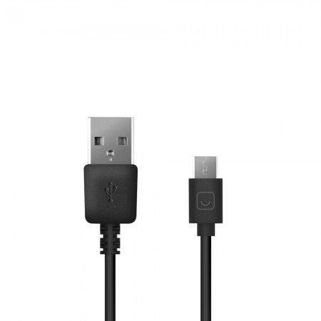 Дата-кабель USB-micro USB, 2м, черный, Prime Line