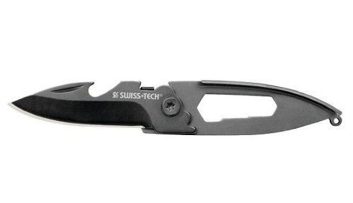 Мультиинструмент Black Slim Knife Multitool, SWISS TECH, ST45019