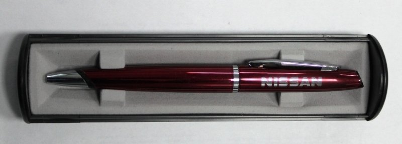 Ручка VESA красная с логотипом NISSAN, АВТОСУВЕНИР, VPV10